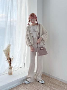 「SLURR（スラ―）のアイテム」を使った、ちょこびさん（レディース・154cm）の秋コーディネート