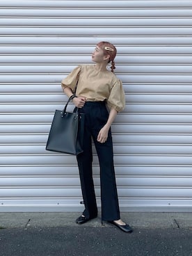 「アイテム（ヘアピン、イエロー系）」を使った、ちょこびさん（レディース・154cm）の夏コーディネート