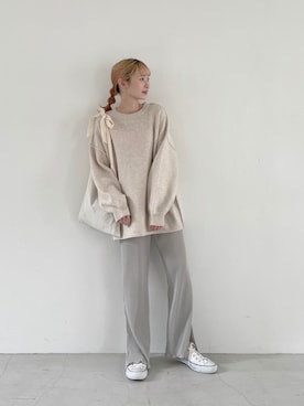 「SLURR（スラ―）のアイテム」を使った、ちょこびさん（レディース・154cm）の秋コーディネート