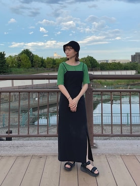 「aimoha（アイモハ）のアイテム」を使った、ちょこびさん（レディース・154cm）の夏コーディネート