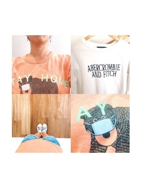「Abercrombie&Fitch（アバークロンビーアンドフィッチ）のアイテム（スウェット）」を使った、mika2784さん（レディース・156cm）の夏コーディネート