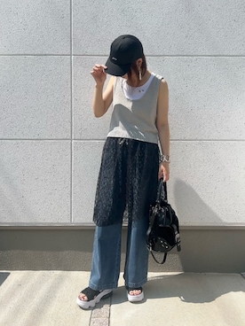 「しまむらコーデ」｜satomiさん（レディース・164cm）の夏コーディネート