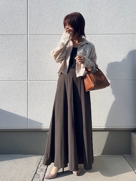 「ショート丈ジャケット」｜satomiさん（レディース・164cm）の秋コーディネート