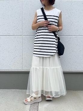 「Java（ジャバ）のアイテム」を使った、satomiさん（レディース・164cm）の夏コーディネート