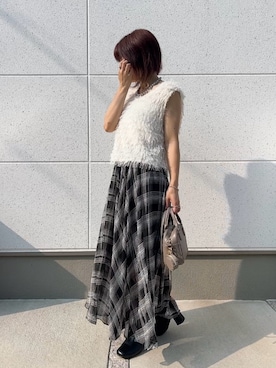 「しまむら（シマムラ）のアイテム（ショルダーバッグ）」を使った、satomiさん（レディース・164cm）の夏コーディネート