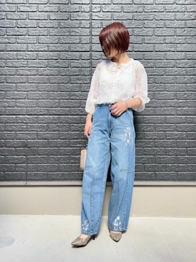 「fifth（フィフス）のアイテム（シャツ/ブラウス）」を使った、satomiさん（レディース・164cm）の春コーディネート