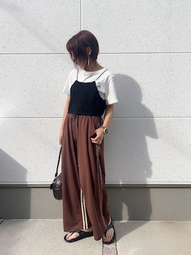 「ビスチェコーデ」｜satomiさん（レディース・164cm）の夏コーディネート