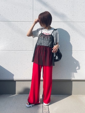 「しまむら（シマムラ）のアイテム」を使った、satomiさん（レディース・164cm）の夏コーディネート