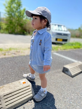 「ZOZOKIDSDAY」｜「アイテム（ジャケット/アウター）」を使った、tsumu24tsumuさん（キッズ・80cm）の春コーディネート