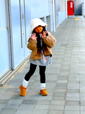 「アイテム（スウェット）」を使った、tsumu24tsumuさん（キッズ・110cm）の冬コーディネート