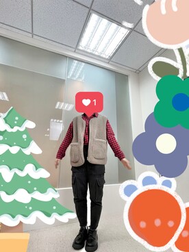 「NET（ネット）のアイテム（ジャケット/アウター）」を使った、Chen Juさん（レディース・142cm）の秋コーディネート