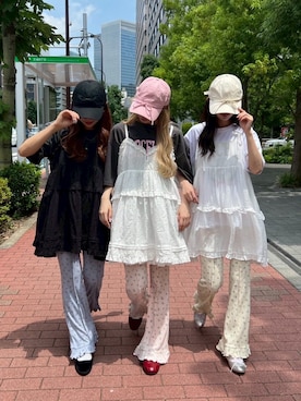 「WC（ダブル シー）のアイテム（パンツ）」を使った、wc_officialさん（レディース・160cm）の夏コーディネート