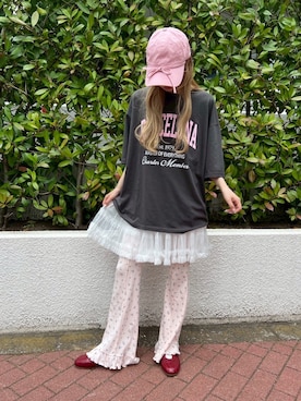 「WC（ダブル シー）のアイテム（パンツ）」を使った、wc_officialさん（レディース・160cm）の夏コーディネート