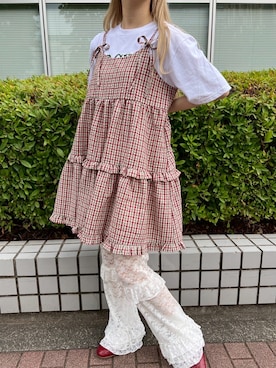 「WC（ダブル シー）のアイテム（パンツ）」を使った、wc_officialさん（レディース・160cm）の夏コーディネート