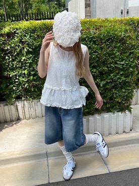 「WC（ダブル シー）のアイテム（パンツ）」を使った、wc_officialさん（レディース・160cm）の夏コーディネート