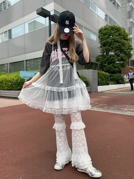「アイテム（ワンピース）」を使った、wc_officialさん（レディース・160cm）の夏コーディネート
