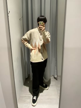 「417 EDIFICE（フォーワンセブンエディフィス）のアイテム（パンツ）」を使った、りおさん（メンズ・177cm）の秋コーディネート
