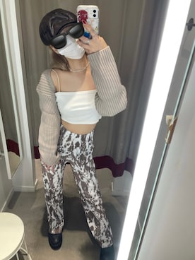 「ハンチング」｜「アイテム（キャミソール）」を使った、yghwxxさん（レディース・163cm）の夏コーディネート