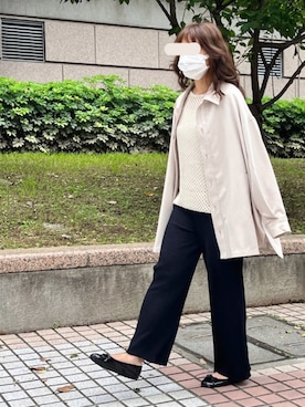「155㎝コーデ」｜「アイテム（その他）」を使った、𝐉さん（レディース・155cm）の春コーディネート