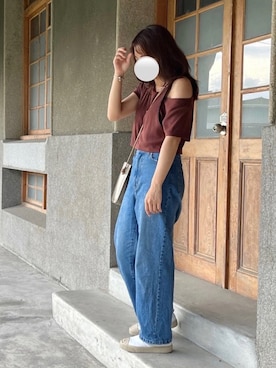 「155㎝コーデ」｜「アイテム（その他）」を使った、𝐉さん（レディース・155cm）の夏コーディネート