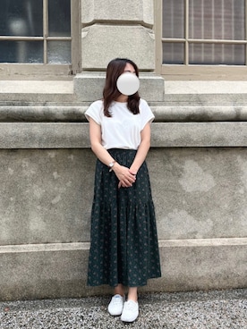 「155㎝コーデ」｜「アイテム（その他）」を使った、𝐉さん（レディース・155cm）の夏コーディネート