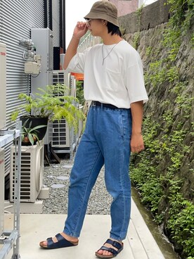 Wego デニムシェフパンツを使ったメンズ人気ファッションコーディネート Wear