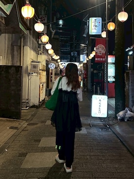 「アイテム（サンダル）」を使った、なさん（レディース・156cm）の秋コーディネート