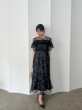 「Dorry Doll（ドリードール）のアイテム（ドレス）」を使った、Momoさん（レディース・160cm）の春コーディネート