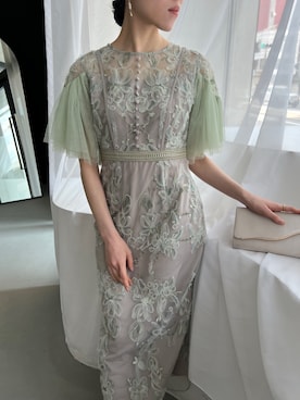 「Dorry Doll（ドリードール）のアイテム（ドレス）」を使った、Momoさん（レディース・160cm）の春コーディネート