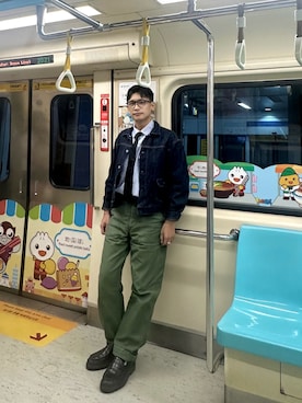 「orSlow（オアスロウ）のアイテム」を使った、ed0109さん（メンズ・169cm）の秋コーディネート