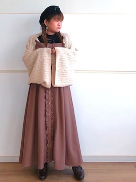 「アイテム（マフラー）」を使った、Mai🐿️さん（レディース・149cm）の秋コーディネート