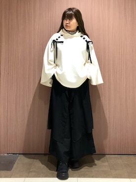 「axes femme（アクシーズファム）のアイテム（Tシャツ/カットソー）」を使った、Mai🐿️さん（レディース・149cm）の冬コーディネート