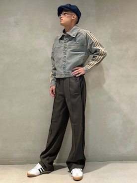 「アイテム（デニムジャケット）」を使った、REOMAさん（メンズ・171cm）の秋コーディネート