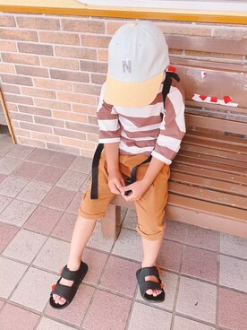 Adidas アディダス のサンダルを使ったキッズ人気ファッションコーディネート Wear