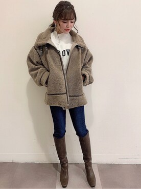 AIさん(レディース・152cm)の冬コーディネート