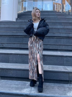 久道理沙さん（レディース・160cm）の冬コーディネート