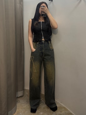 久道理沙さん（レディース・160cm）の夏コーディネート