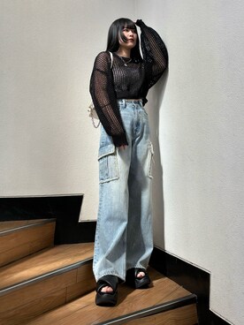 久道理沙さん（レディース・160cm）の春コーディネート