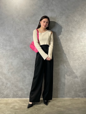 久道理沙さん(レディース・160cm)の冬コーディネート