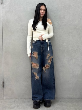 久道理沙さん(レディース・160cm)の冬コーディネート