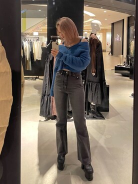 久道理沙さん(レディース・160cm)の冬コーディネート