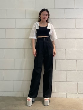 久道理沙さん(レディース・160cm)の春コーディネート