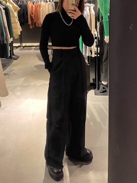 久道理沙さん(レディース・160cm)の冬コーディネート