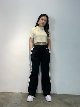 「RUNWAY channel SELECTION（ランウェイチャンネルセレクション）のアイテム」を使った、久道理沙さん（レディース・160cm）の夏コーディネート