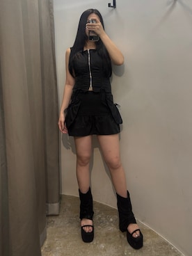 久道理沙さん(レディース・160cm)の夏コーディネート