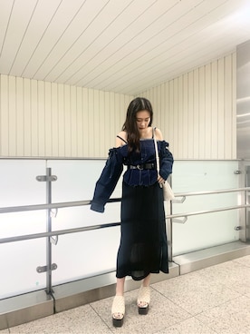 久道理沙さん（レディース・160cm）の春コーディネート