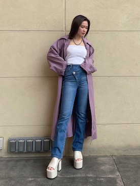 久道理沙さん（レディース・160cm）の春コーディネート