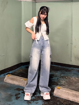 久道理沙さん（レディース・160cm）の夏コーディネート