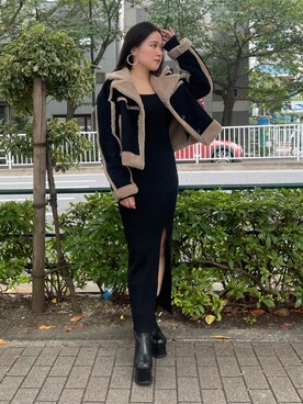 久道理沙さん（レディース・160cm）の秋コーディネート