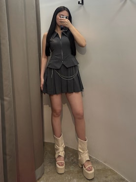 久道理沙さん（レディース・160cm）の春コーディネート